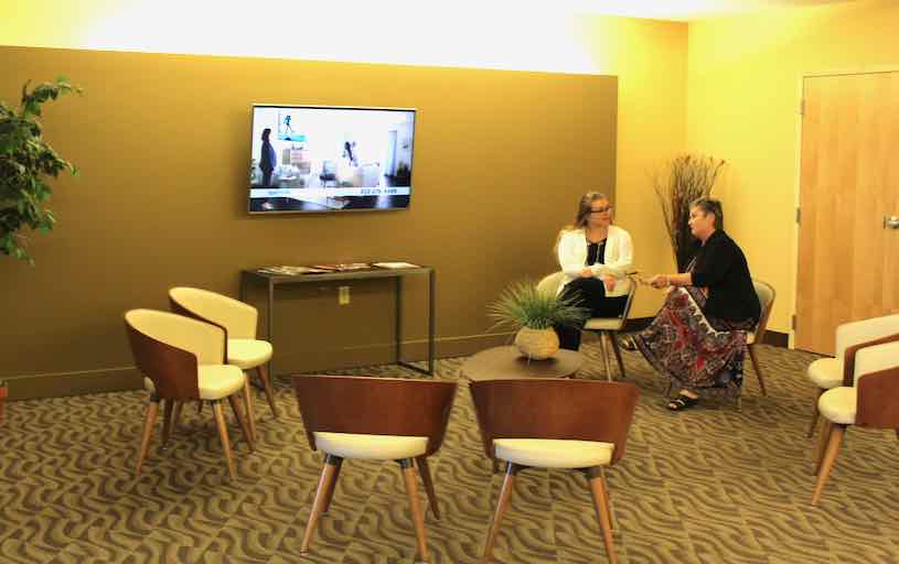 Employees looking for a conference room rental in Independence, OH.